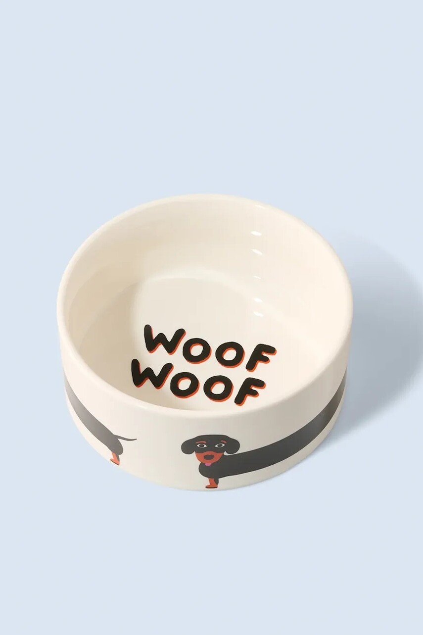 Miska pre vášho domáceho maznáčika Fluid Market Gamelle Teckel 10 x 21 x 21 cm biela farba