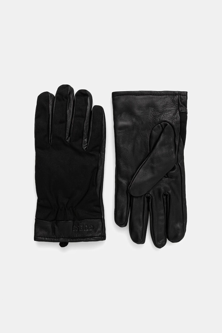Rukavice Guess čierna farba, AM9575 POL02