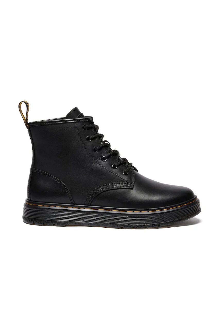 Členkové topánky Dr. Martens Brookline Chukka čierna farba, na plochom podpätku, DM41550001