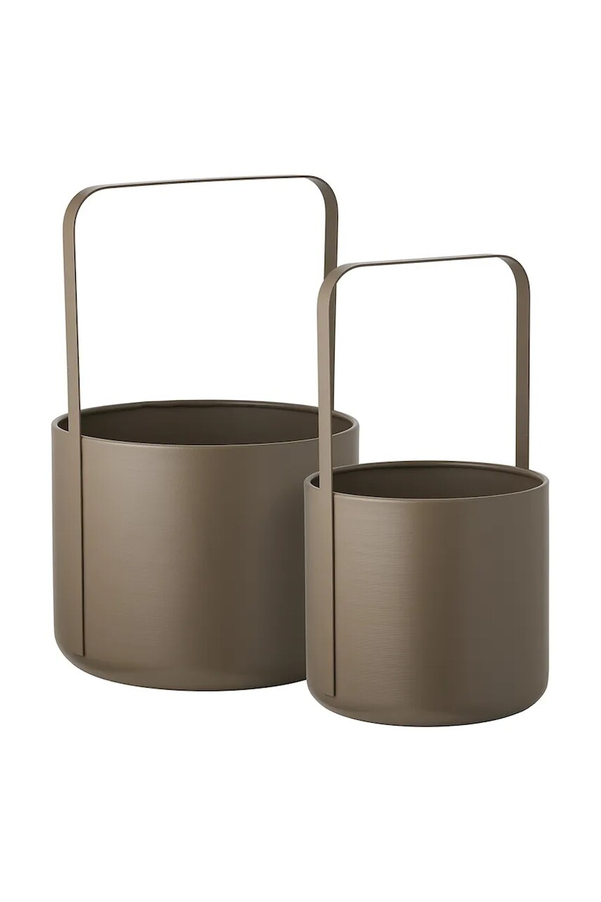 Sada kvetináčov House Nordic 19 x 35 / 24,5 x 38,5 cm 2-pak hnedá farba