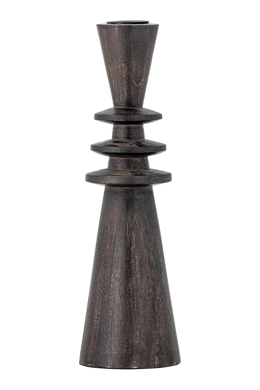 Dekoračný svietnik Bloomingville Armel 8 x 26 cm čierna farba