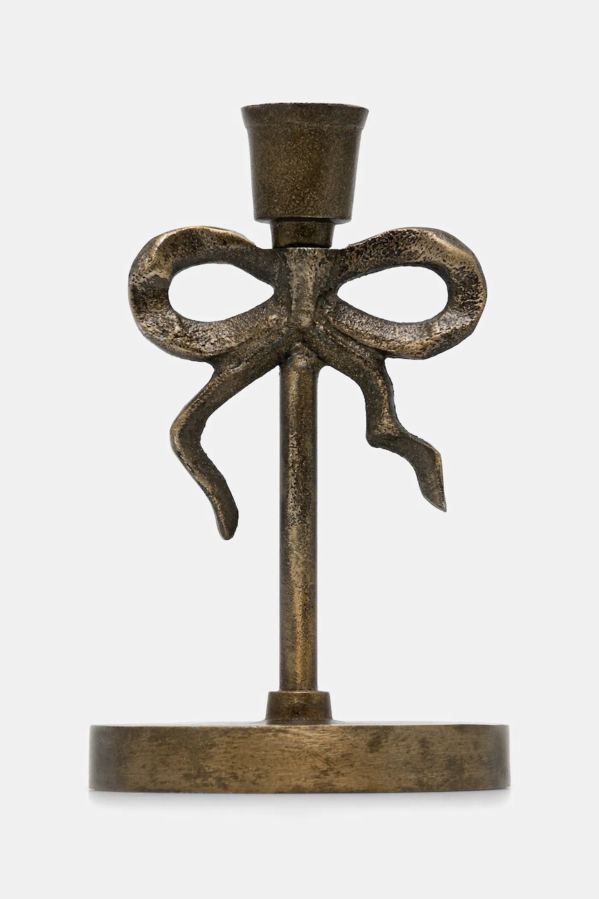 Dekoratívny svietnik Medicine žltá farba