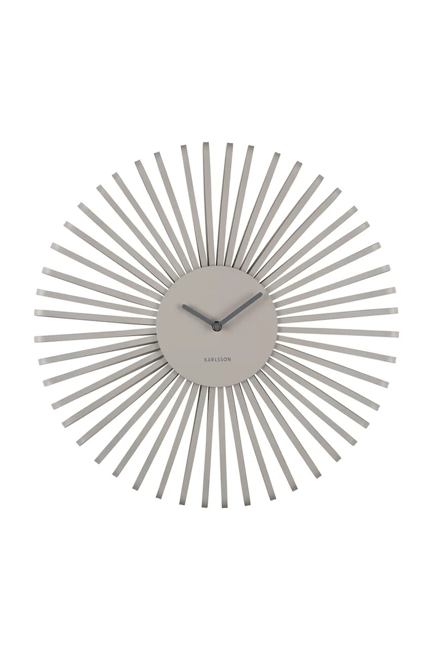 Nástenné hodiny Karlsson Polo 48 cm béžová farba
