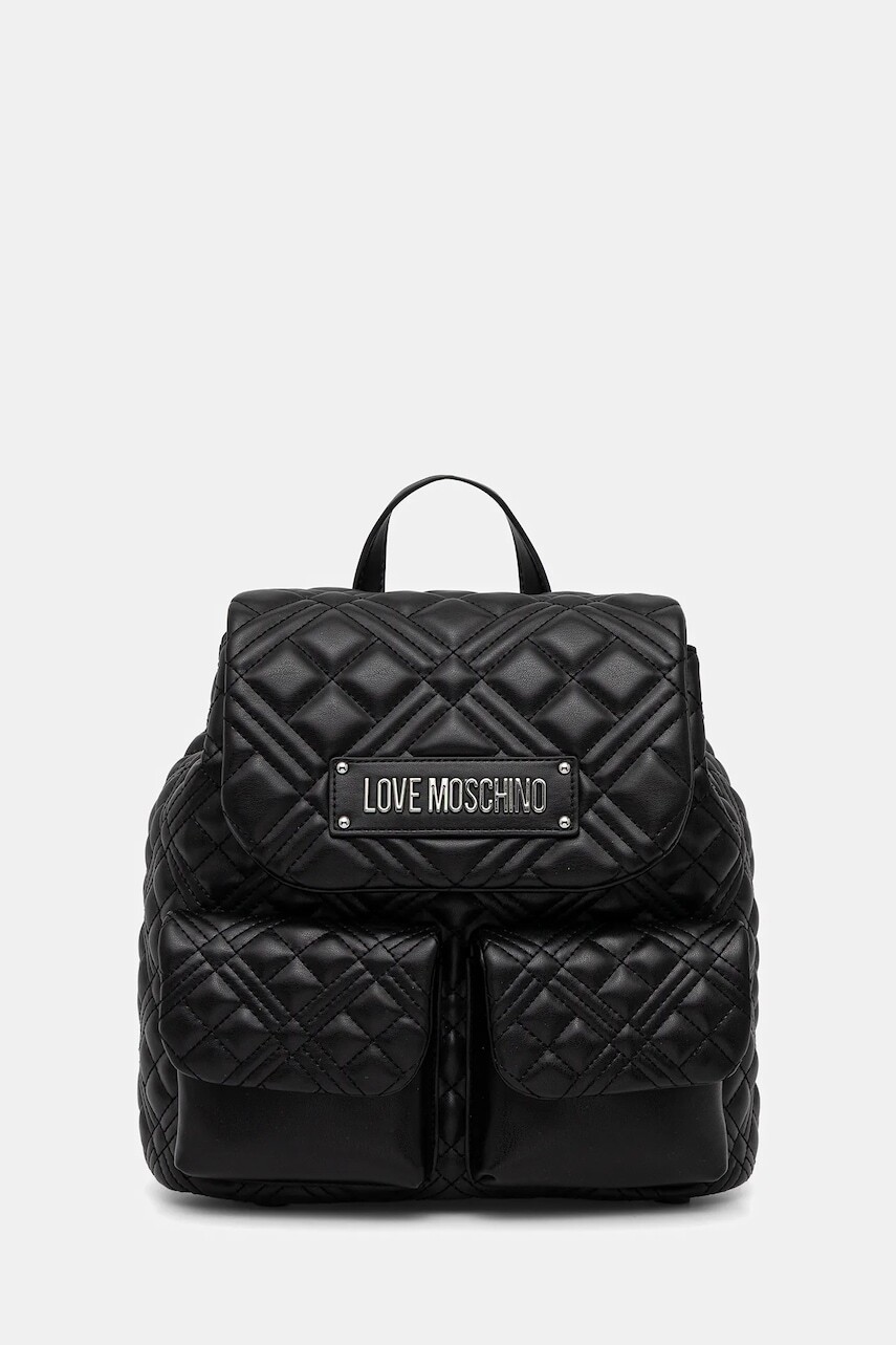 Ruksak Love Moschino dámsky, čierna farba, malý, JC4119PP0NLA000B