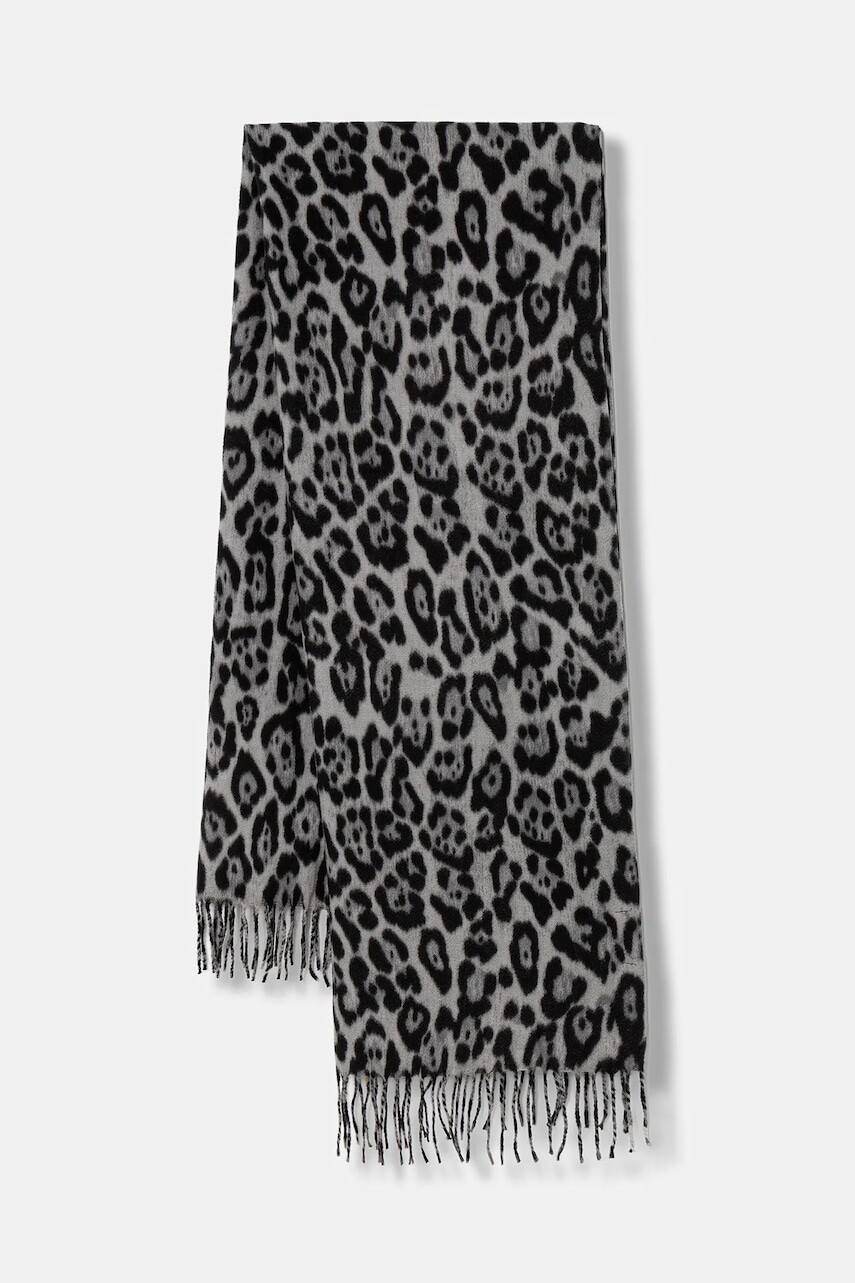 Šál Morgan šedá farba, vzorovaná, 5GRELEO