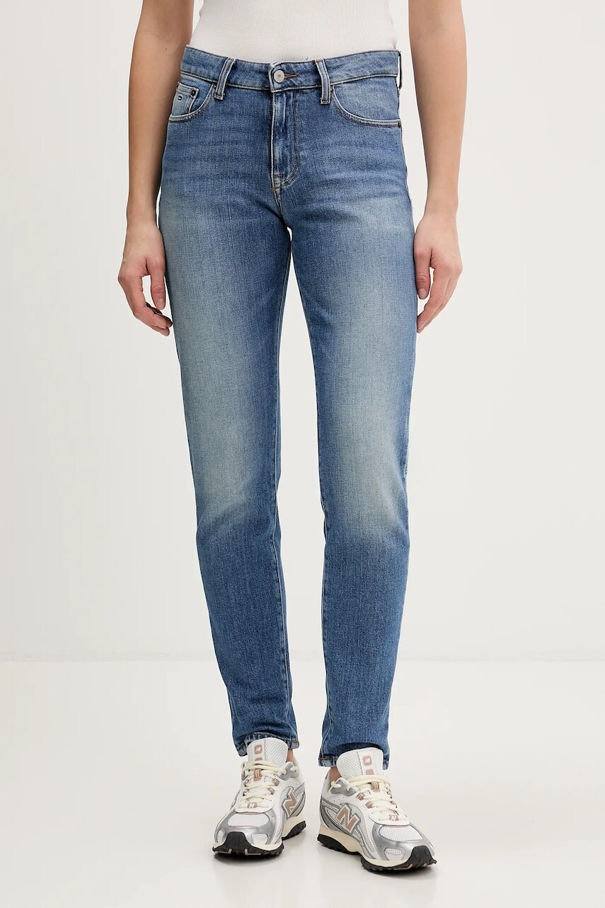 Rifle Tommy Jeans modrá farba, DW0DW22434