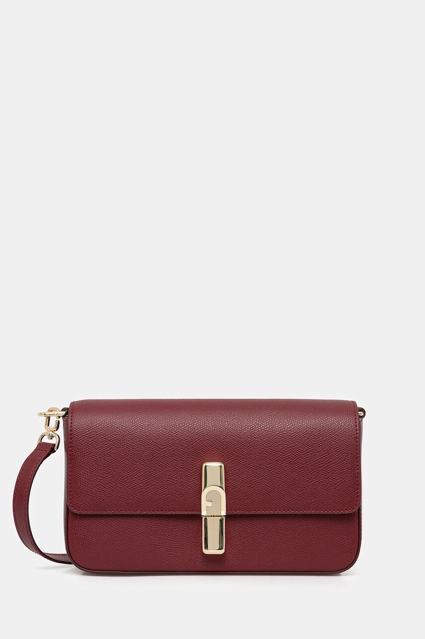 Kožená kabelka Furla červená farba, WB01826 ARE000 CGQ00