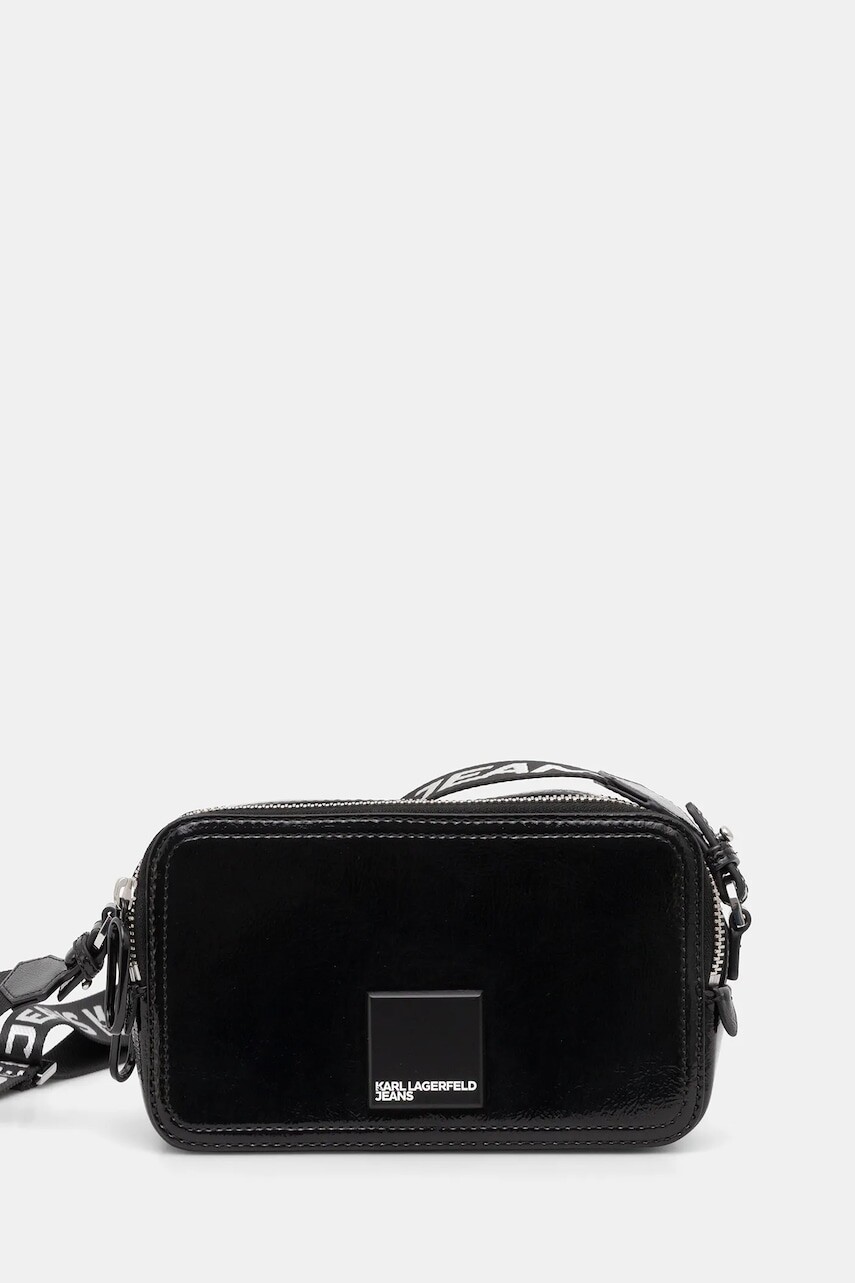 Malá taška Karl Lagerfeld Jeans čierna farba, B1W30137