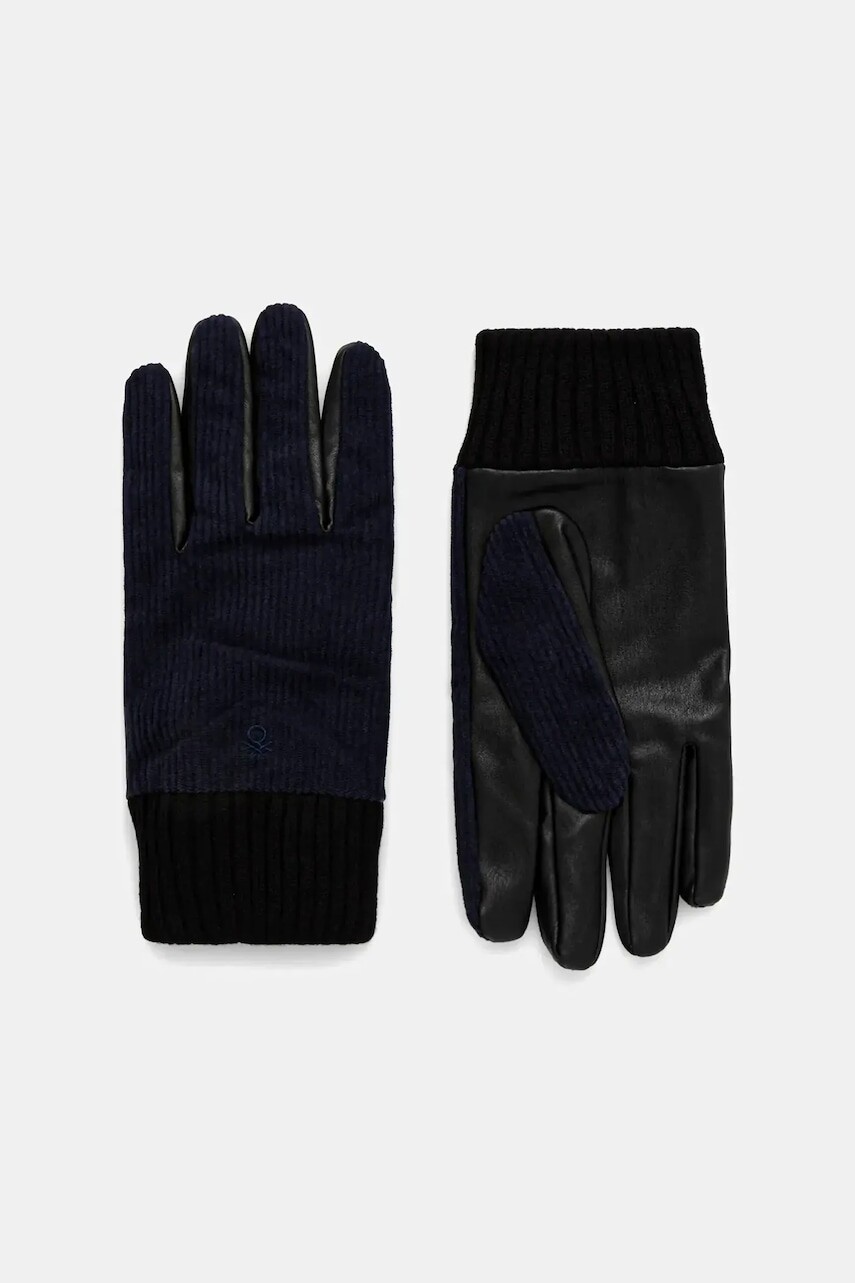 Rukavice United Colors of Benetton tmavomodrá farba, 60N6UG005