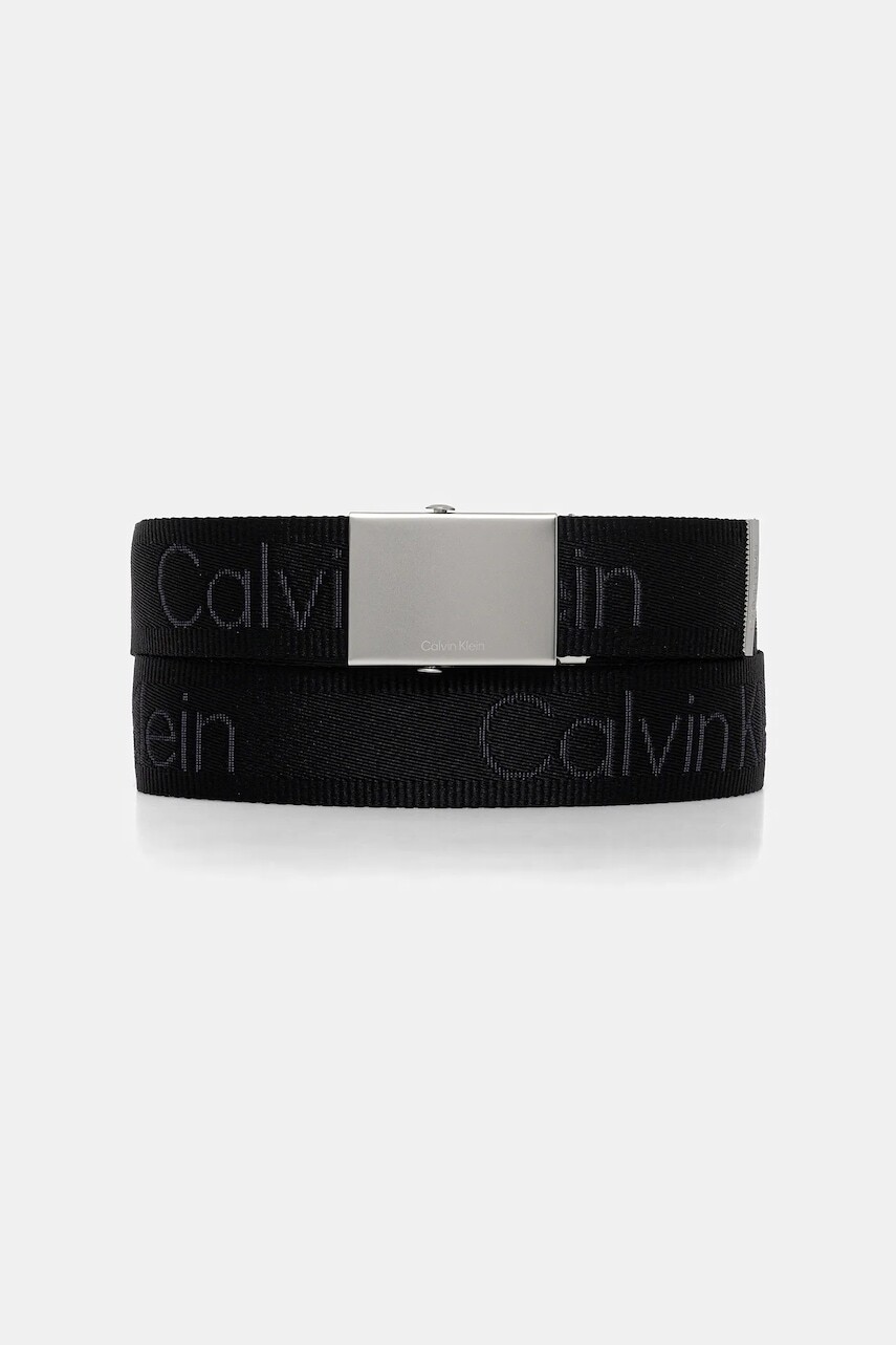 Opasok Calvin Klein čierna farba, LV04D7075G