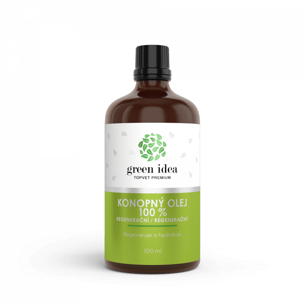 GREEN IDEA Regeneračný konopný olej 100% 100 ml