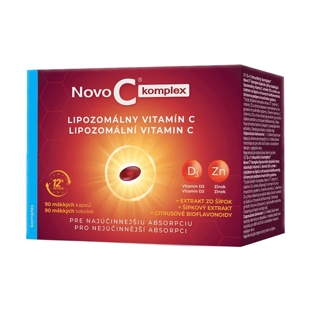 NOVO C komplex Lipozomálny vitamín C mäkké 90 kapsúl, poškodený obal