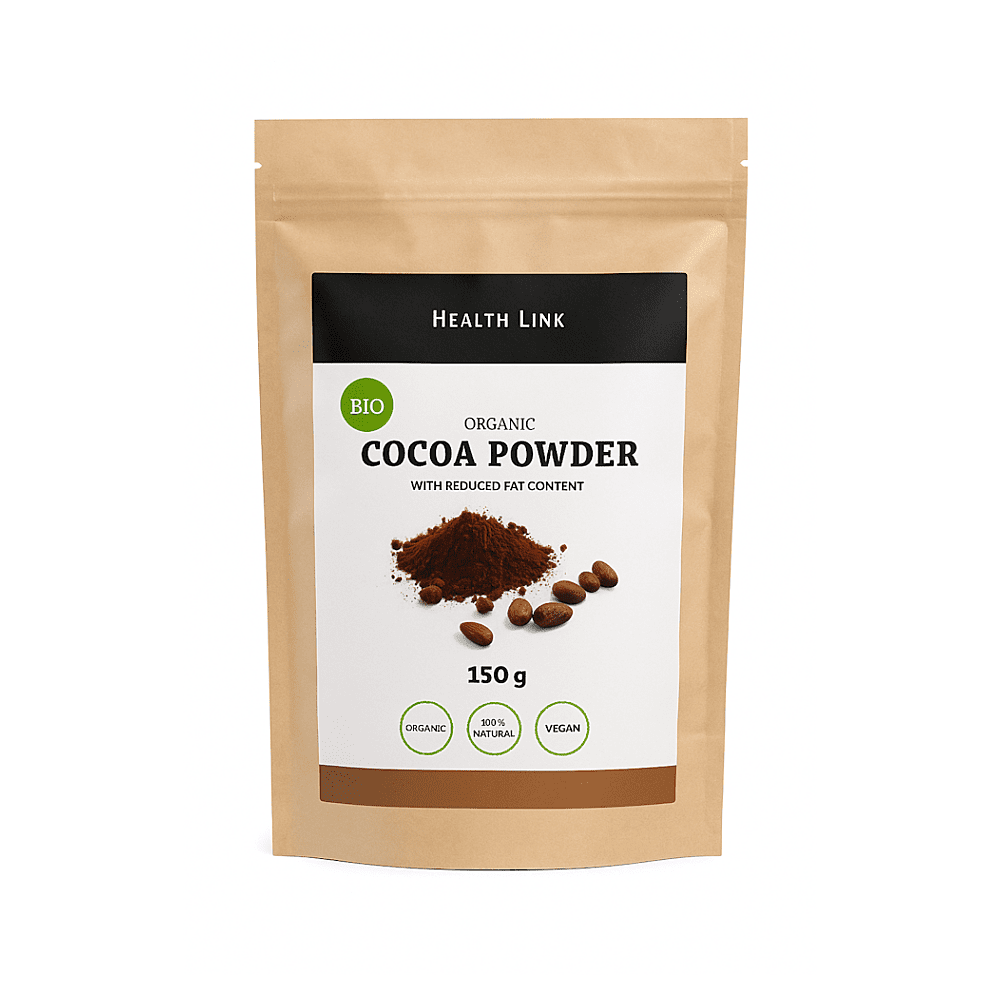 HEALTH LINK Kakaový prášok so zníženým obsahom tuku BIO 150 g
