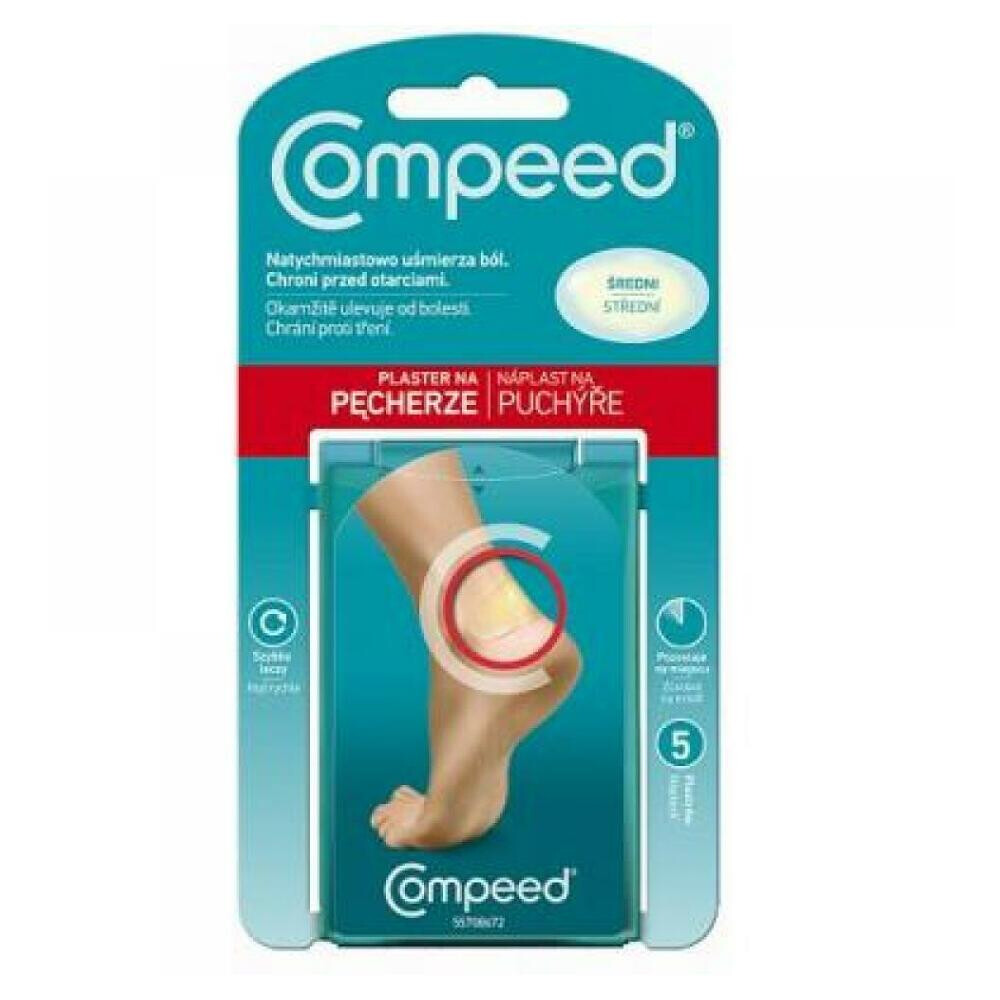COMPEED náplasť na pľuzgiere stredná 5 kusov