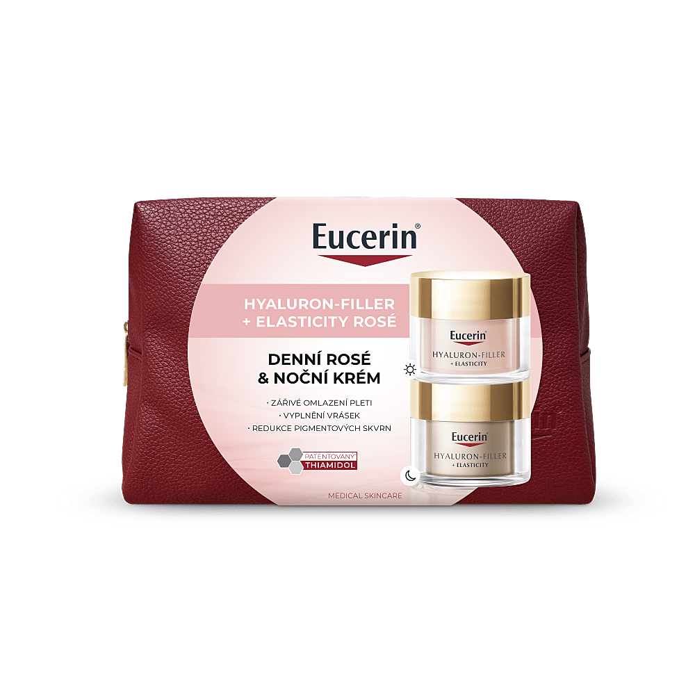 EUCERIN Hyaluron-Filler + Elasticity Rosé Vianočná kazeta