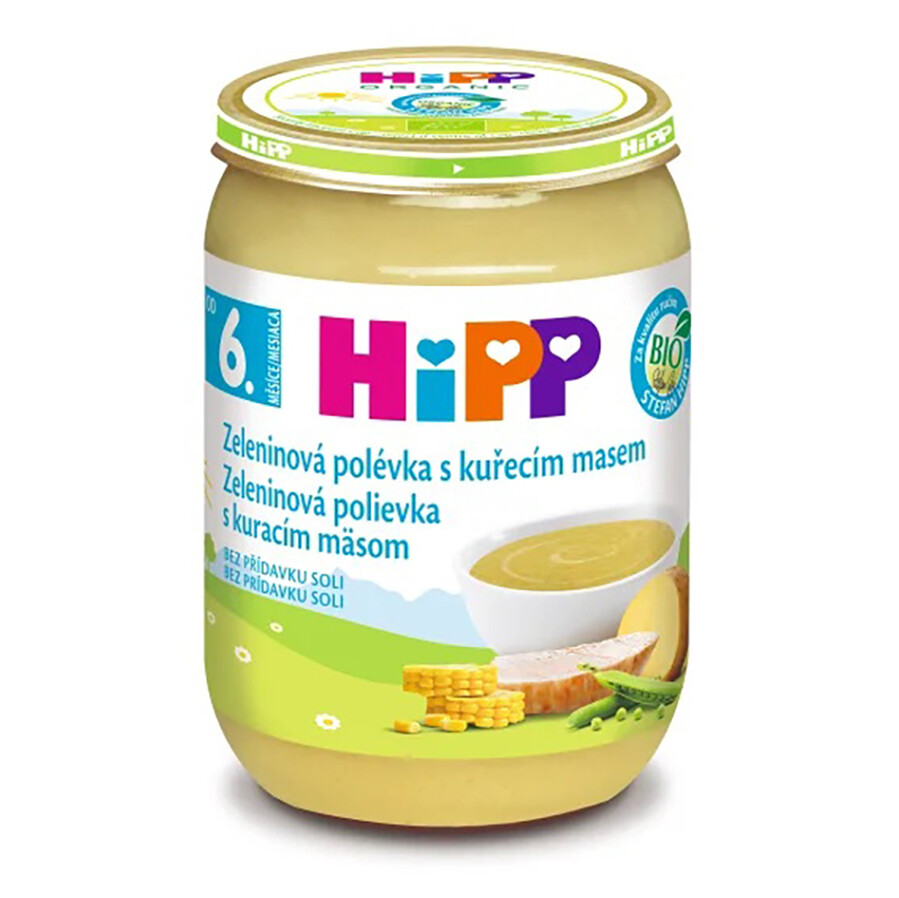 HIPP Polievka zeleninová s kuracím BIO 190 g