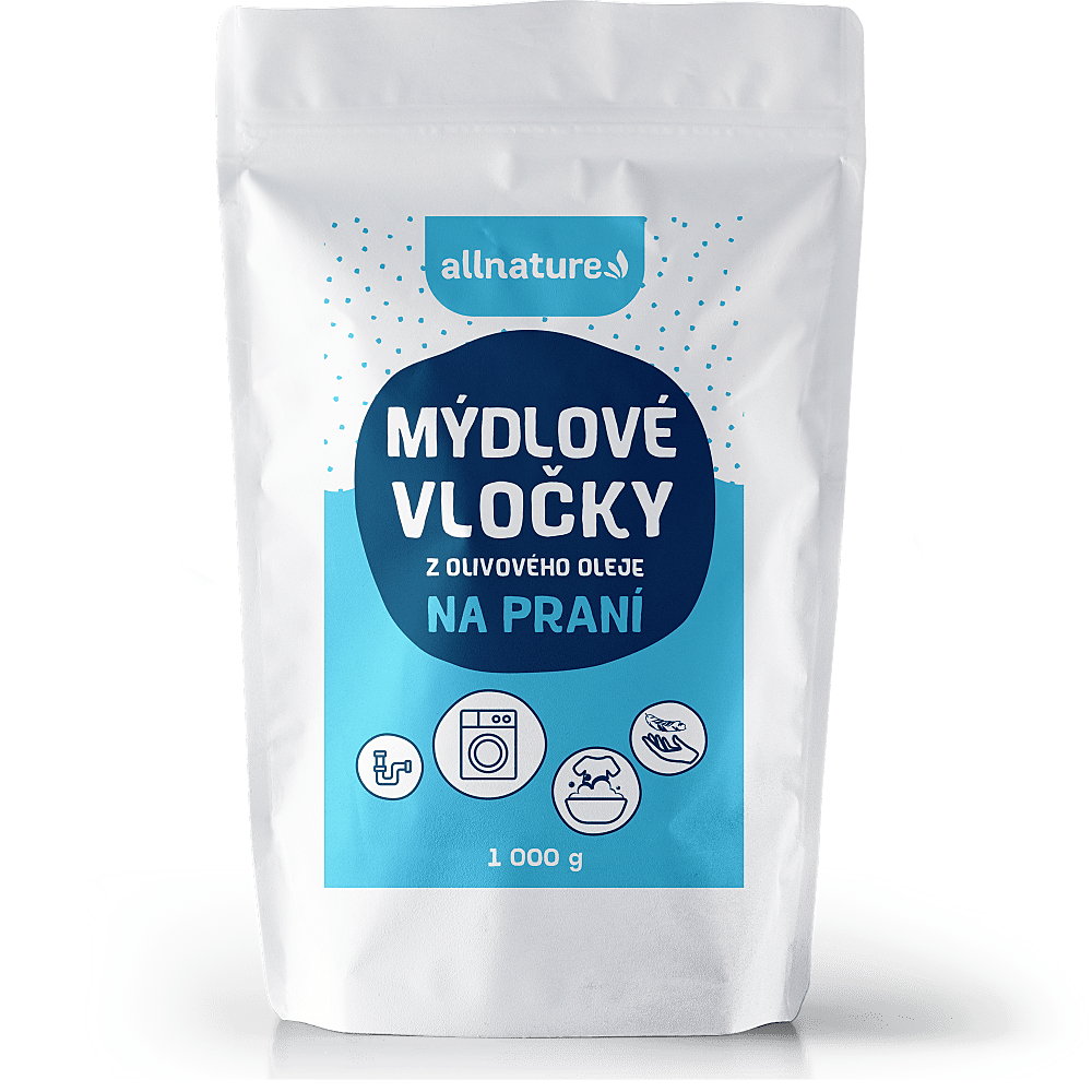 ALLNATURE Mydlové vločky z olivového oleja 1000 g