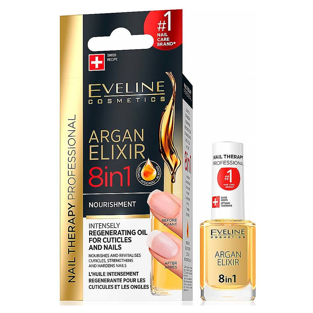 EVELINE Nail Therapy elixír na kožičku a nechty 8v1 12 ml