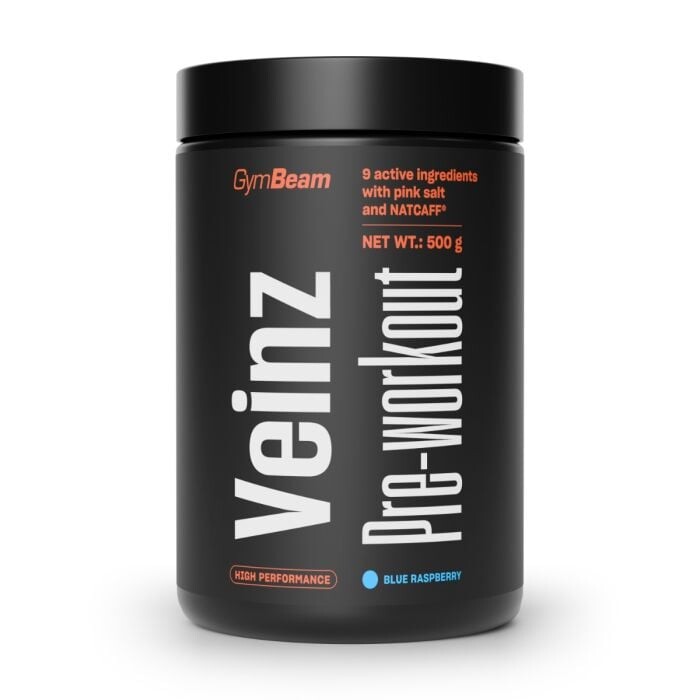 Veinz Pre-workout - GymBeam 500 g modrá malina