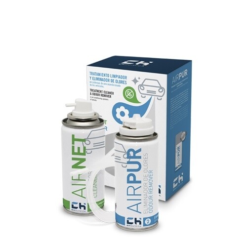 CH QUÍMICA AIRNET & AIRPUR 2x100 ml čistiaci prostriedok na klimatizáciu do auta