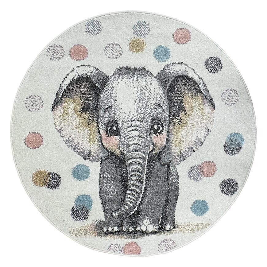 Koberec Frisee Sound Kids 1,2/1,2 kruh 40443 260 krémový