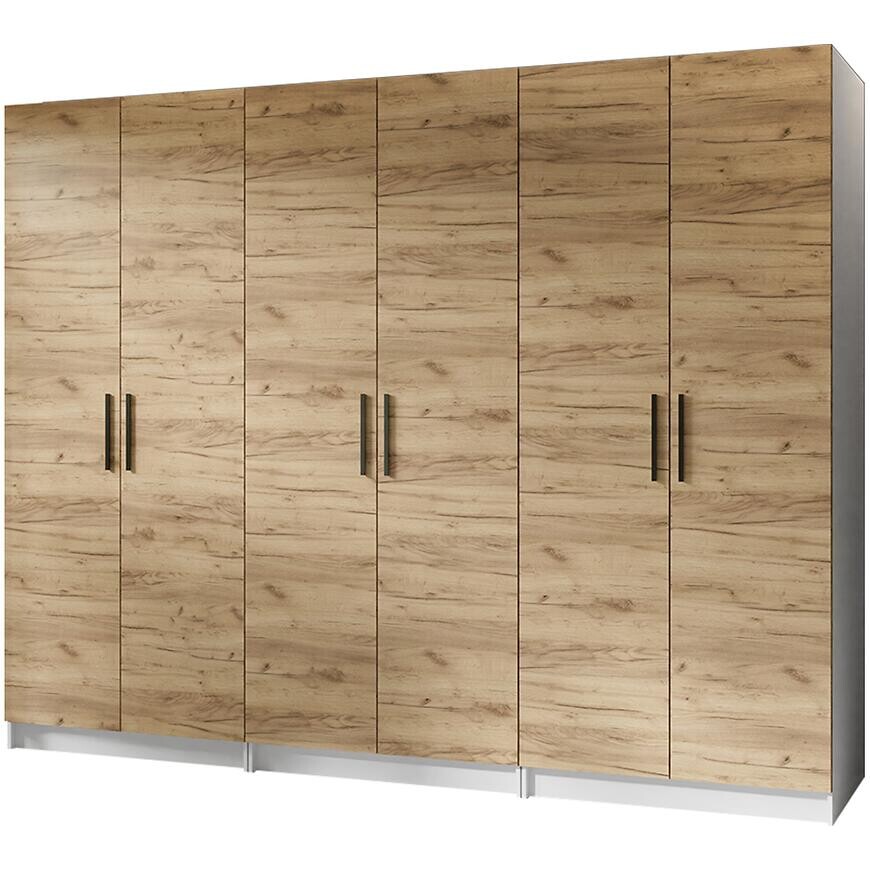 Skriňa X3 Gold 2d Biela/Dub Craft Zlatý