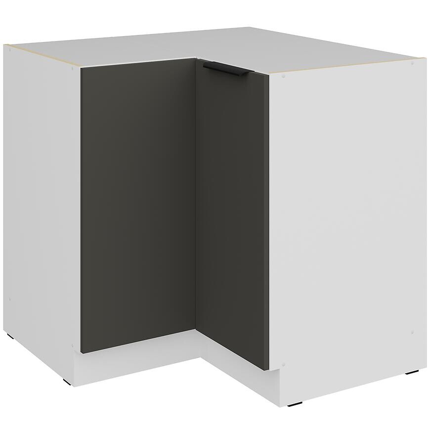 Kuchynská skrinka Aria-Gr/Wh Anti Fingerprint 90x90 Dn 2f Bb