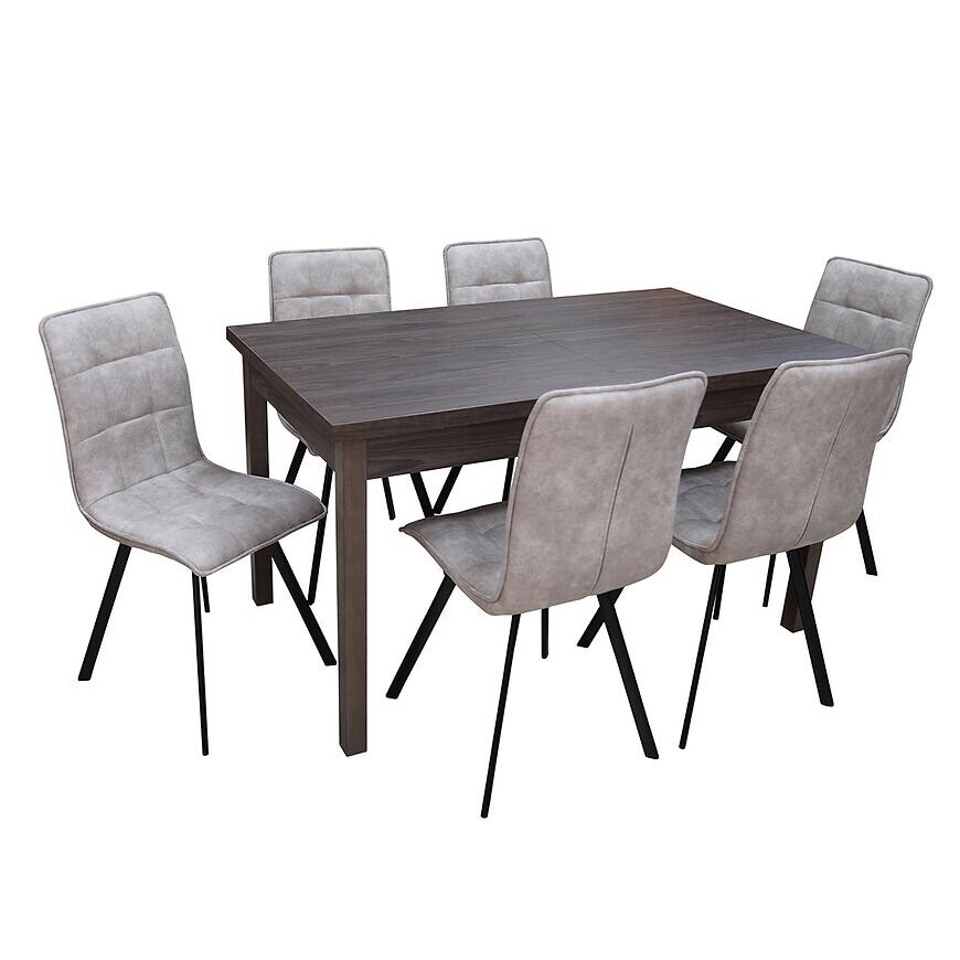 Jedálenská zostava1+6 Mamba dub windmill dark