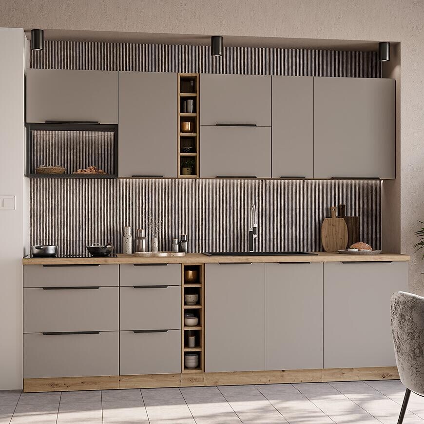 Kuchynská linka Aria TA/AR 255 cm bez kuchynskej dosky