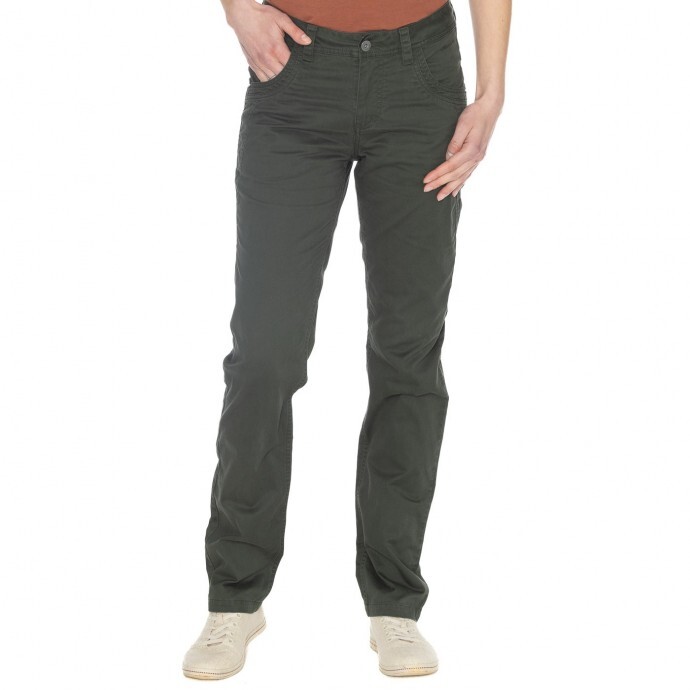 Bushman dámske twillové nohavice Angelina, tmavo zelené 42