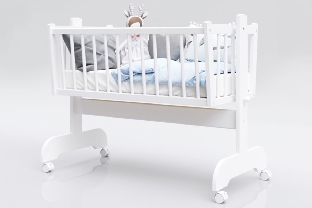 Detská kolíska Karol 90 x 40 cm - biela