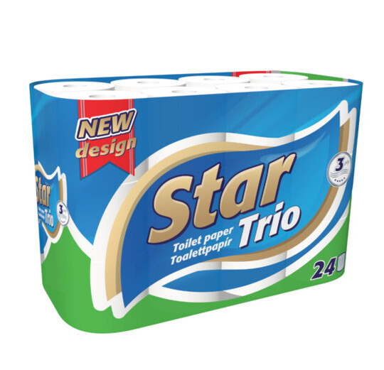 Ooops Star Trio toaletný papier 3vrst. 24ks