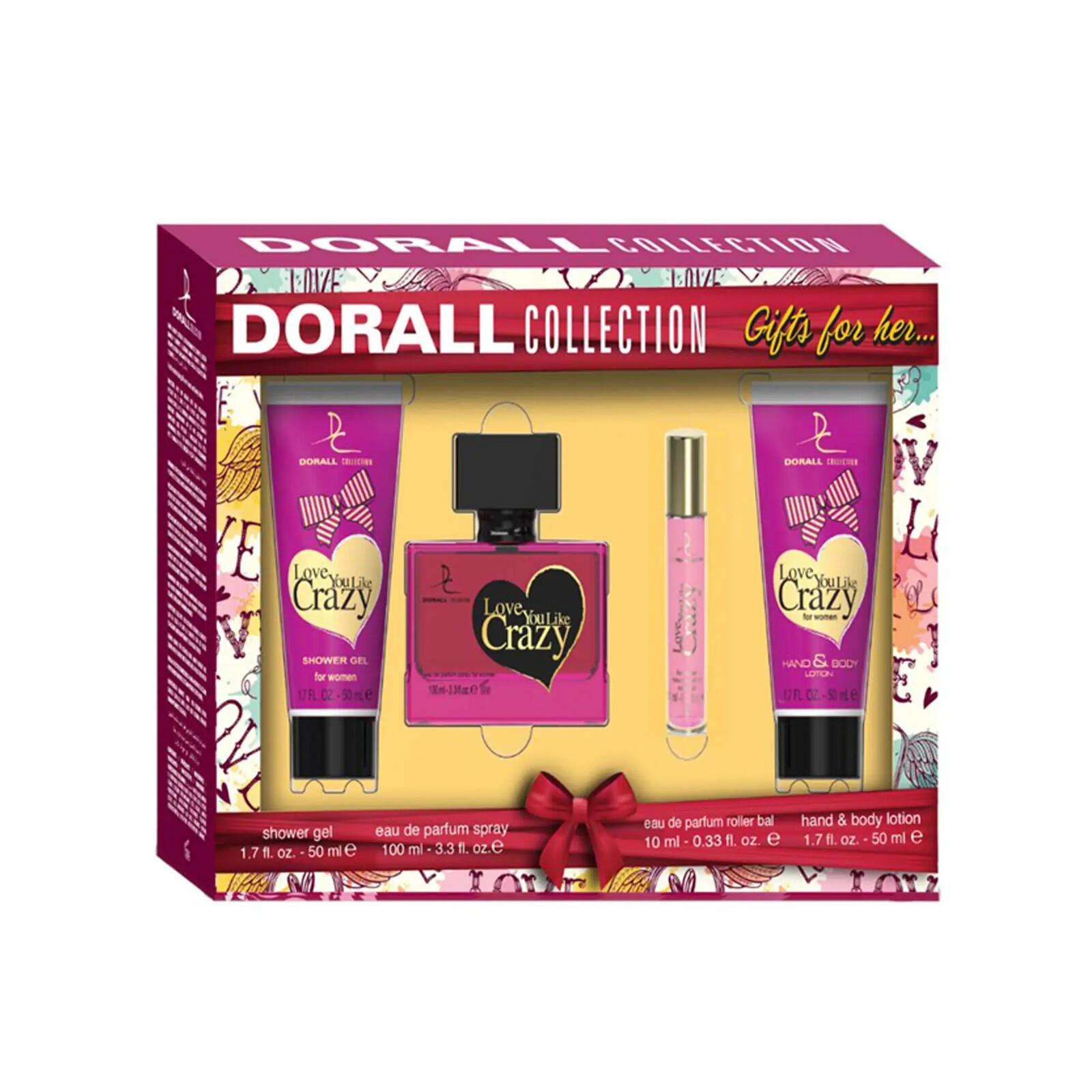 Dorall Collection Love You Like Crazy 4ks dámsky set /alternatíva Mad About You Bath and Body