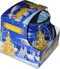 Scented Candle Scented Candles  Merry Christmas  vonná sviečka - Modrá 80g