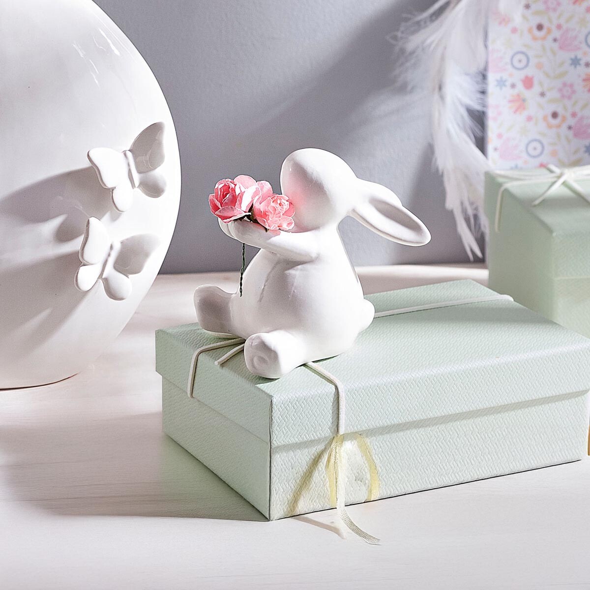 Dekoratívna soška králika Polly