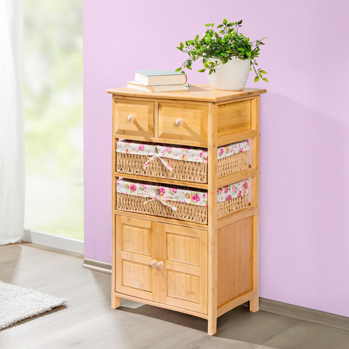 Komoda Romantik, prírodná