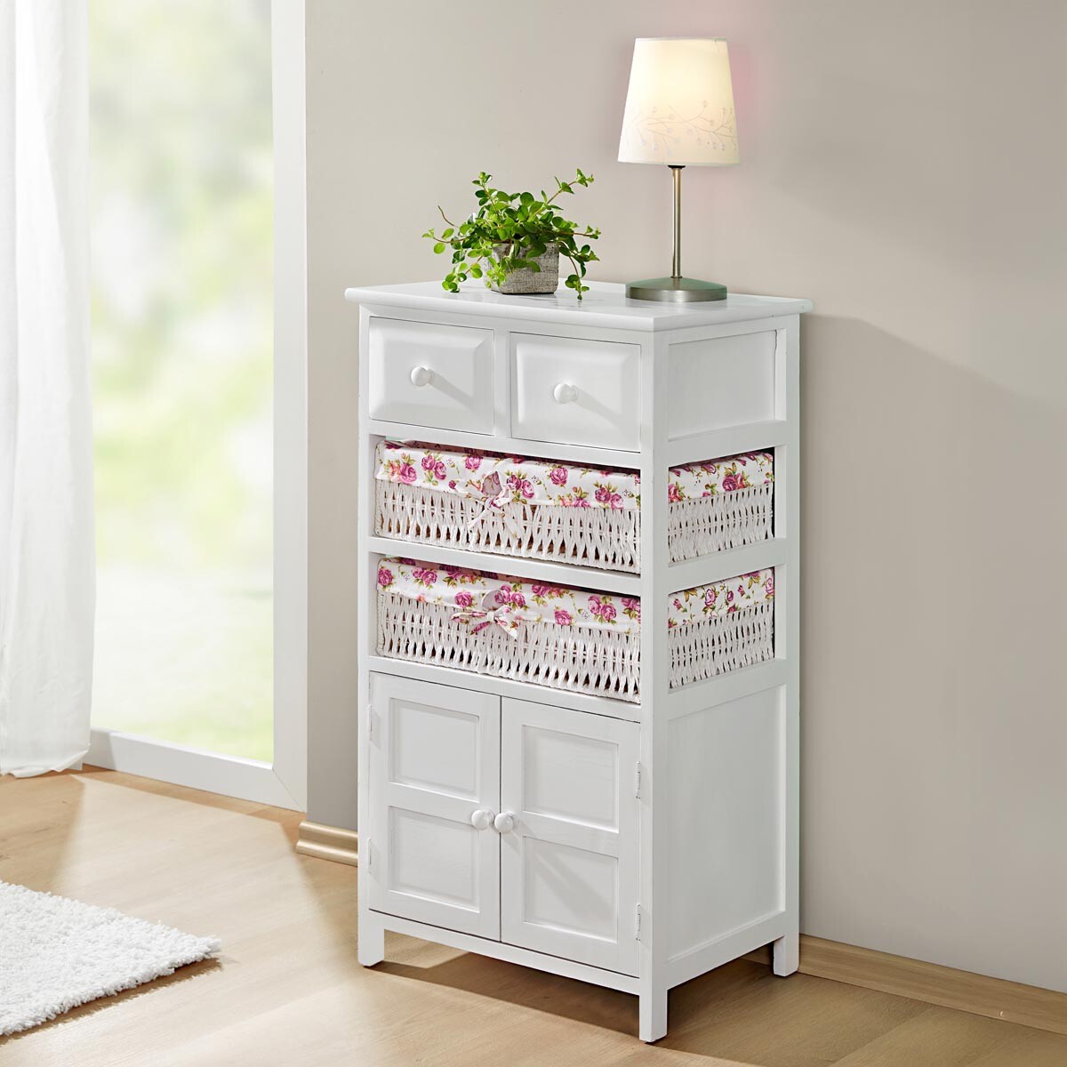 Komoda Romantik, biela