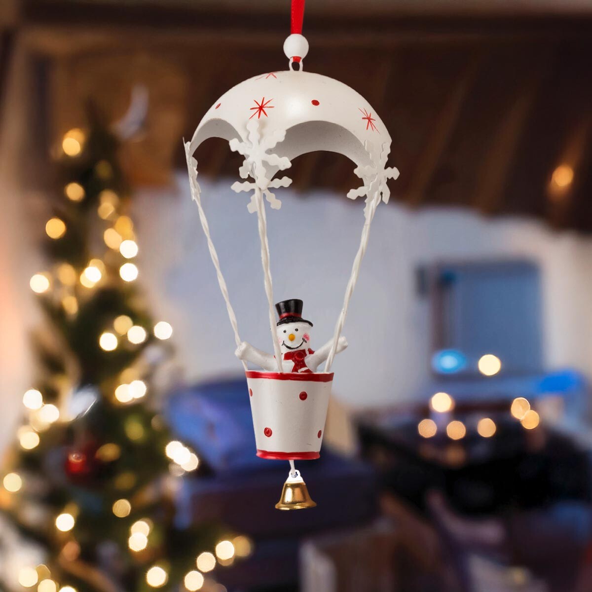 Vianočná ozdoba Balón, biely