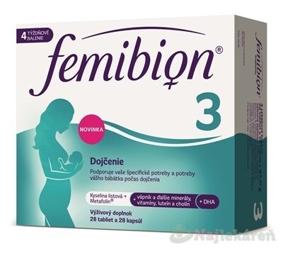 Femibion 3 Kojení 28 tabliet + 28 toboliek 3balenia