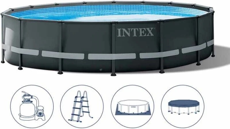 Intex 26326 Ultra Frame Bazén set 488x122cm s pieskovou filtráciou