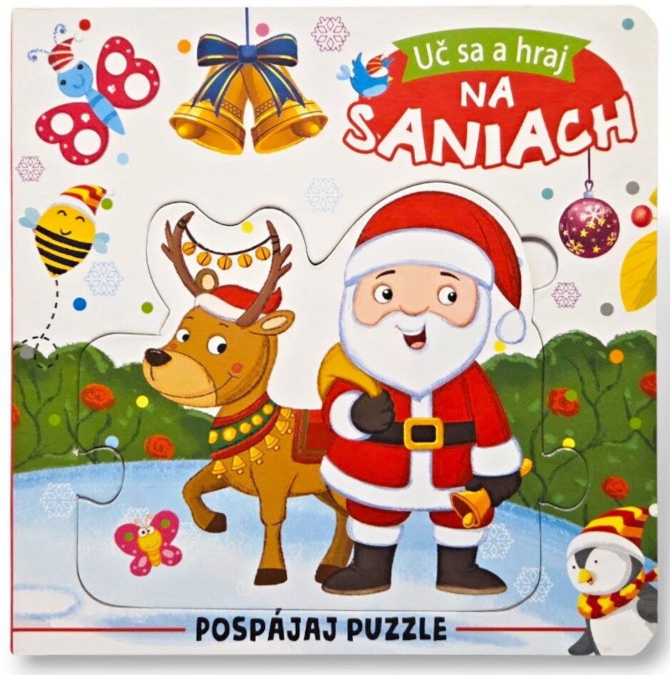 Kniha puzzle Uč sa a hraj na saniach
