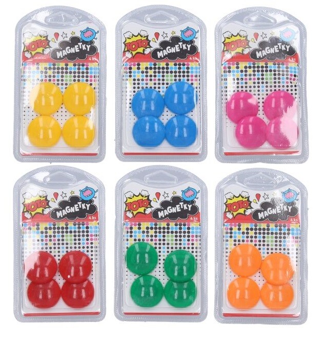 Magnetky 4ks/3cm - náhodná