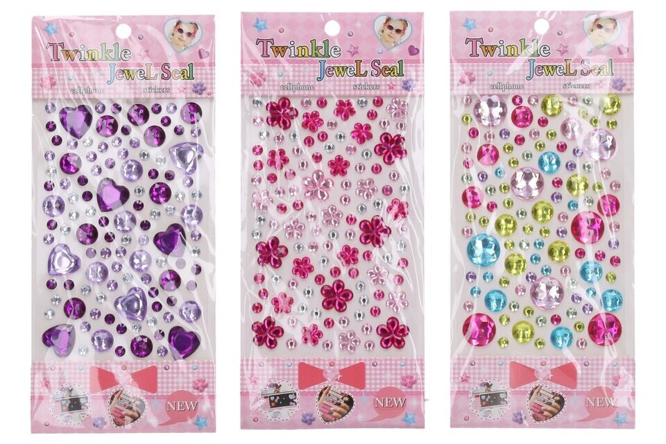 Nálepky Kryštáliky 10x20cm 