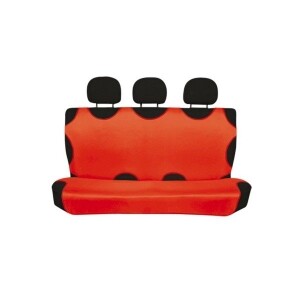 Poťah - autotričko na zadné sedadlá červené