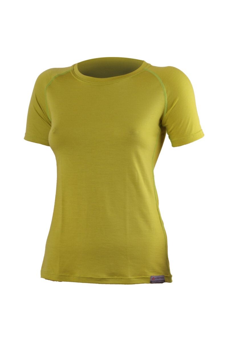 Lasting ALEA 6464 zelenožlté vlnené merino tričko Veľkosť: S 8595067899879