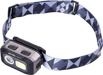 EXTOL LIGHT čelovka 500 lm, Dual Power, 43185