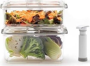 STATUS 158567 Full Tritan Sada veľkých vákuových dóz 2 ks