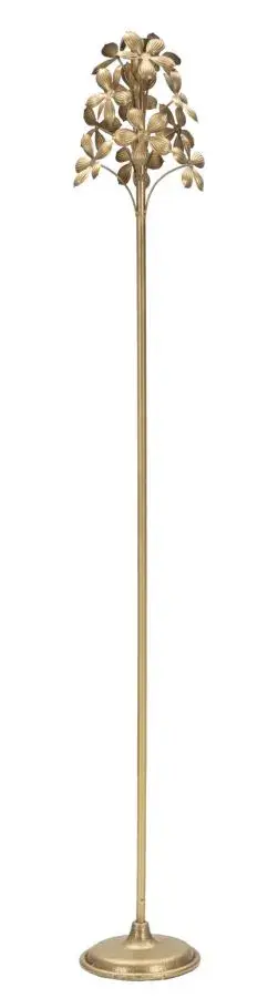 Kovový svícen Flowy 118 cm zlatý