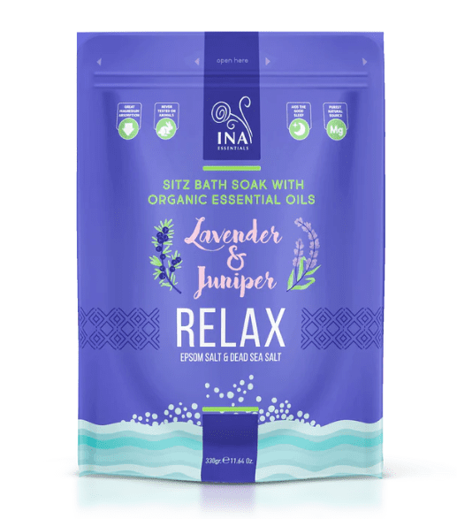 INA ESSENTIALS Ina essentials Relax kúpeľová soľ s Levanduľou a Borievkou 300 g