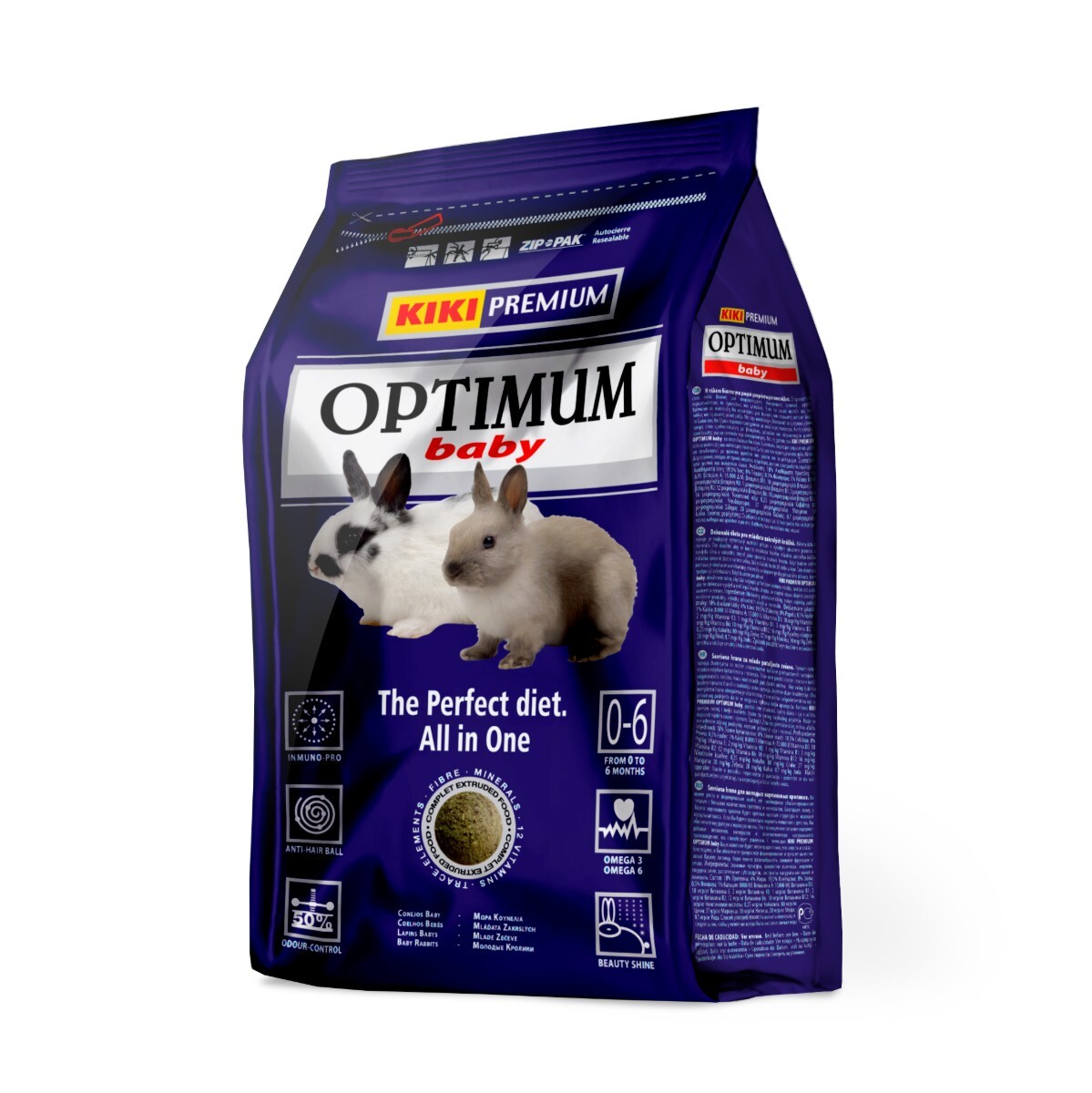 KIKI Premium Optimum Baby Zakrpatený Králik - 800g